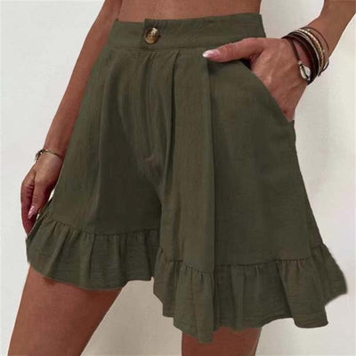 Kissha™ – Vippiga shorts med volangkant